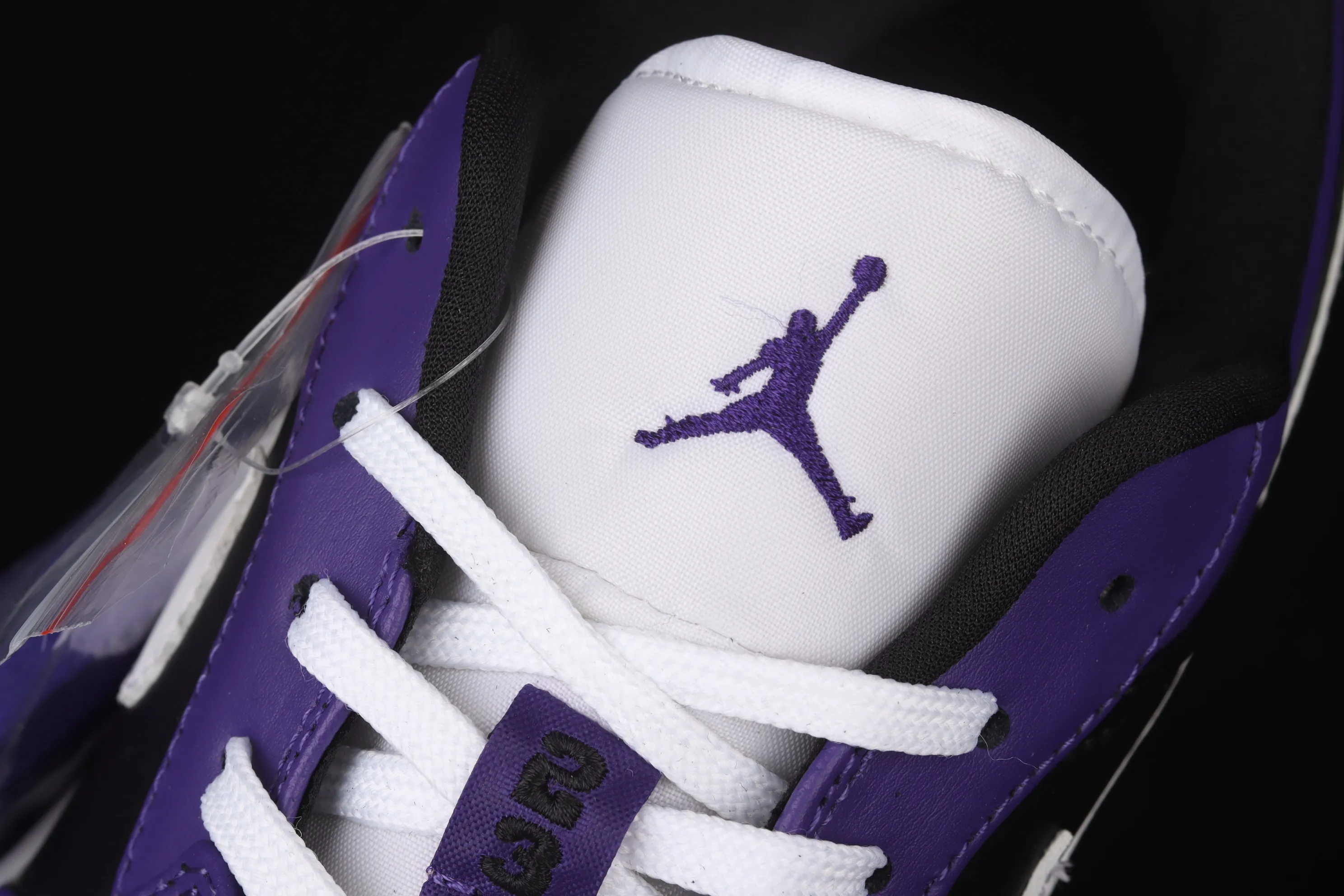 All categories Air Jordan Jordan series basketball shoes Air Jordan 1 Low Air Jordan 1 Low AJ1 Joe 1 black purple and white low-top cultural and leisure sports sneakers 553558-501
